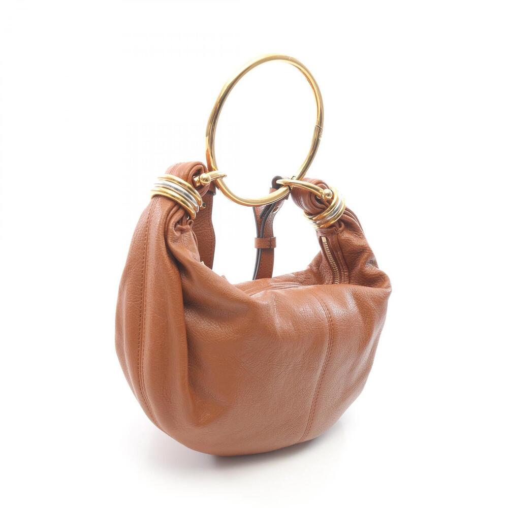 Chloe HOBO BRACELET Bag Brown Leather Handbag